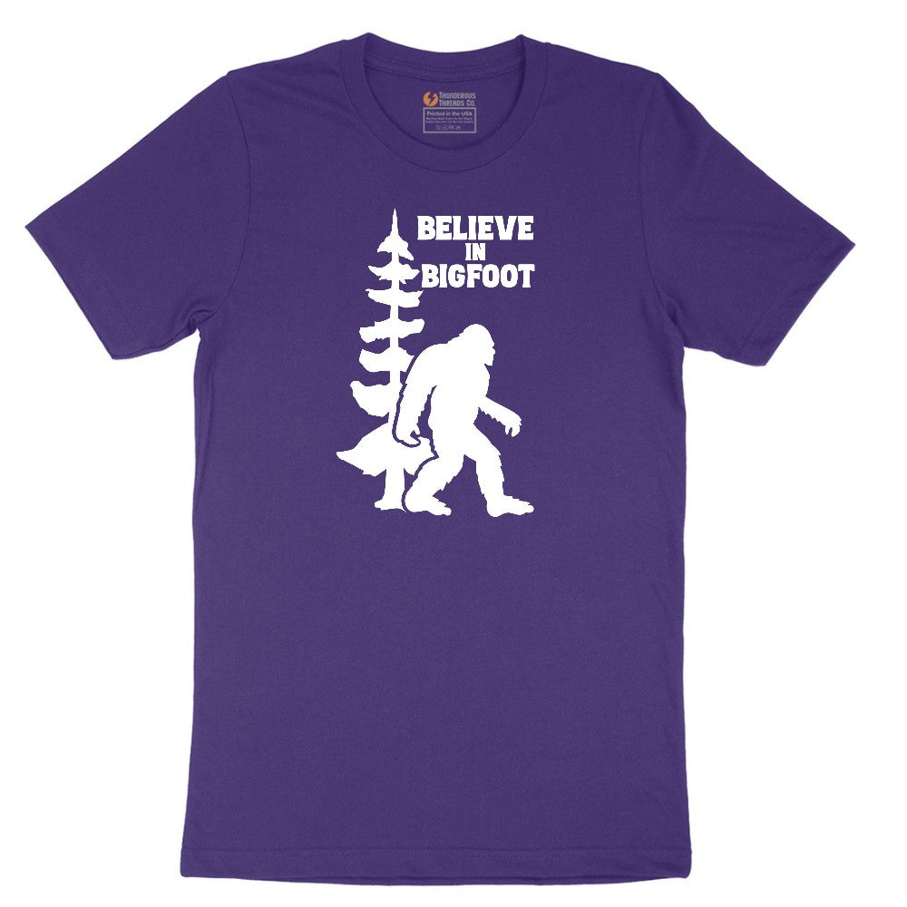 Believe in Bigfoot Short Sleeve Tee - Team Purple