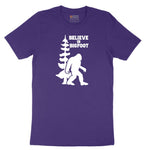 Believe in Bigfoot Short Sleeve Tee - Team Purple