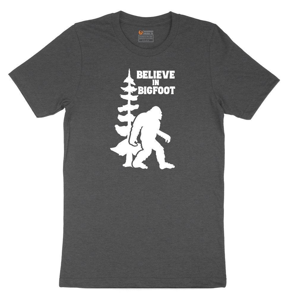 Believe in Bigfoot Toddler Short Sleeve Tee - Dark Heather Grey