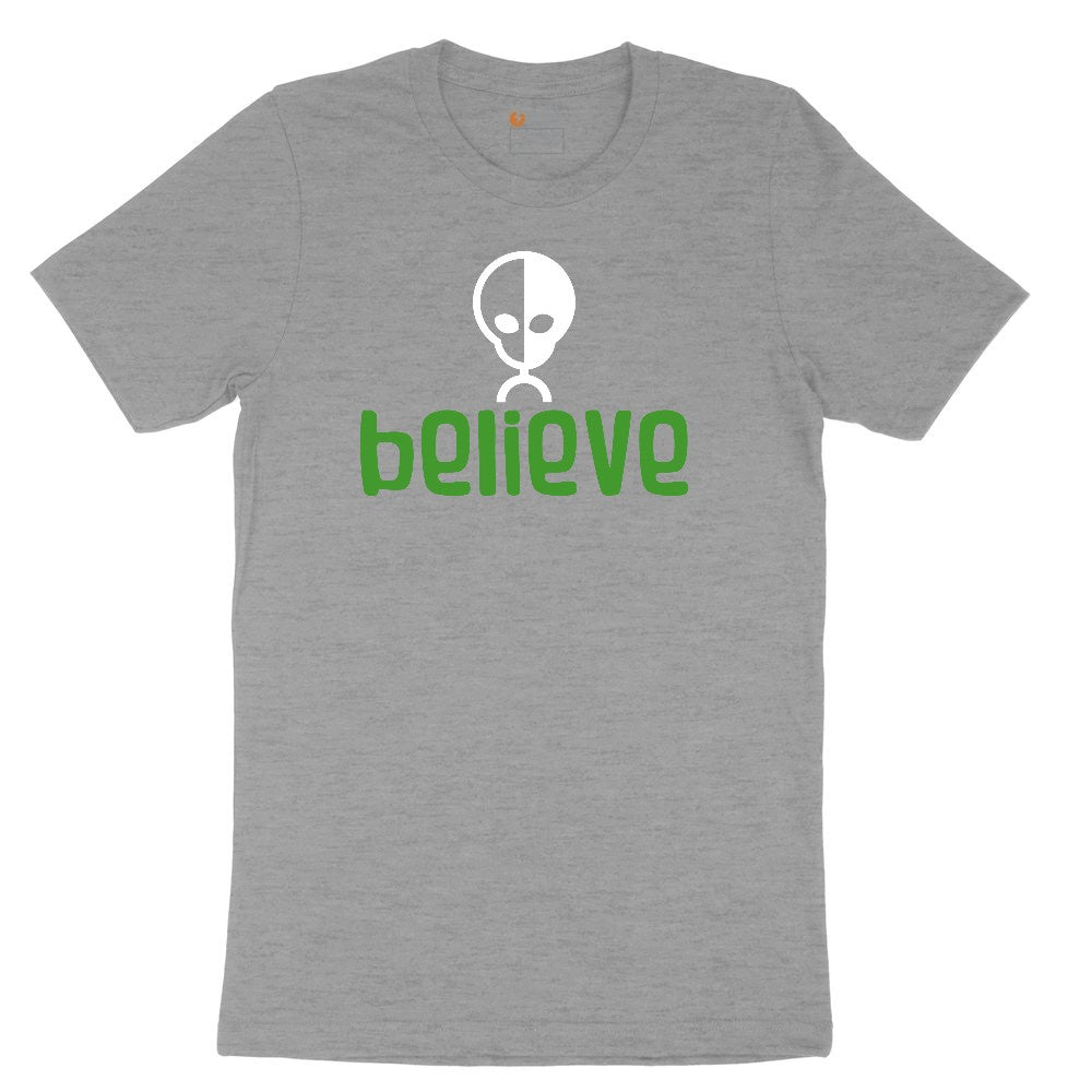 Believe Ladies Short Sleeve Tee - Granite Heather