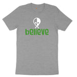 Believe Ladies Short Sleeve Tee - Granite Heather