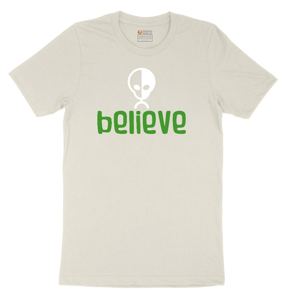 Believe Ladies Short Sleeve Tee - Natural Heather