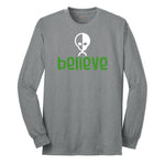 Believe Long Sleeve Tee - Athletic Grey