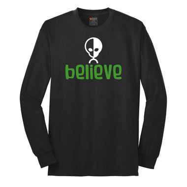Believe Long Sleeve Tee - Jet Black