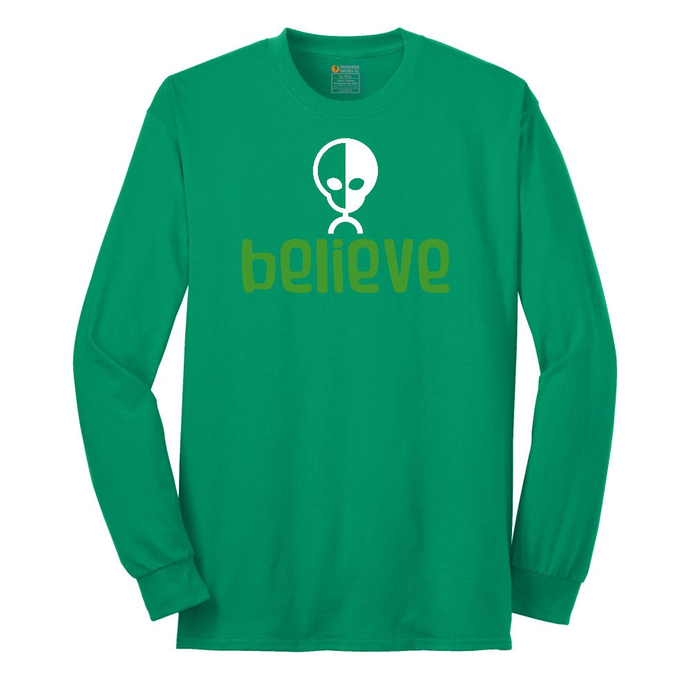 Believe Long Sleeve Tee - Kelly Green