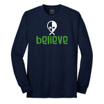 Believe Long Sleeve Tee - Navy