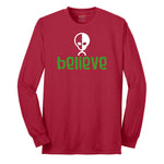 Believe Long Sleeve Tee - Red