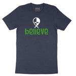 Believe Short Sleeve Tee - Heather Navy