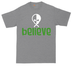 Believe tall t-shirt for men in Athletic Heather