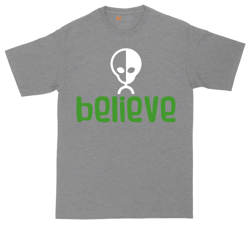 Believe tall t-shirt for men in Athletic Heather