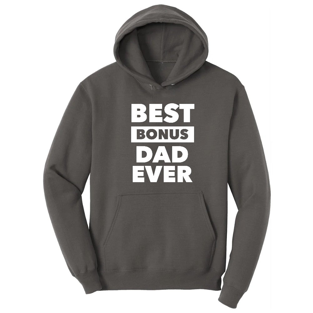 Best Bonus Dad Hoodie - Charcoal