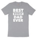 Best Bonus Dad Short Sleeve Tee - Athletic Heather Grey
