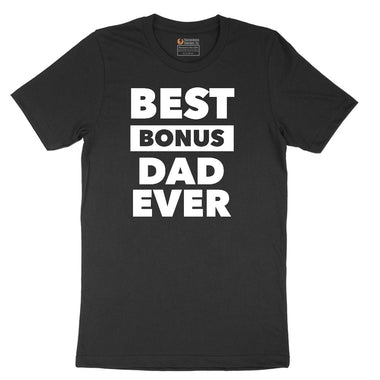 Best Bonus Dad Short Sleeve Tee - Jet Black