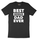 Best Bonus Dad Short Sleeve Tee - Jet Black