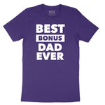 Best Bonus Dad Short Sleeve Tee - Team Purple