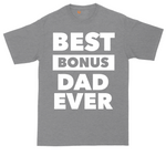 Best Bonus Dad tall t-shirt for men in Athletic Heather