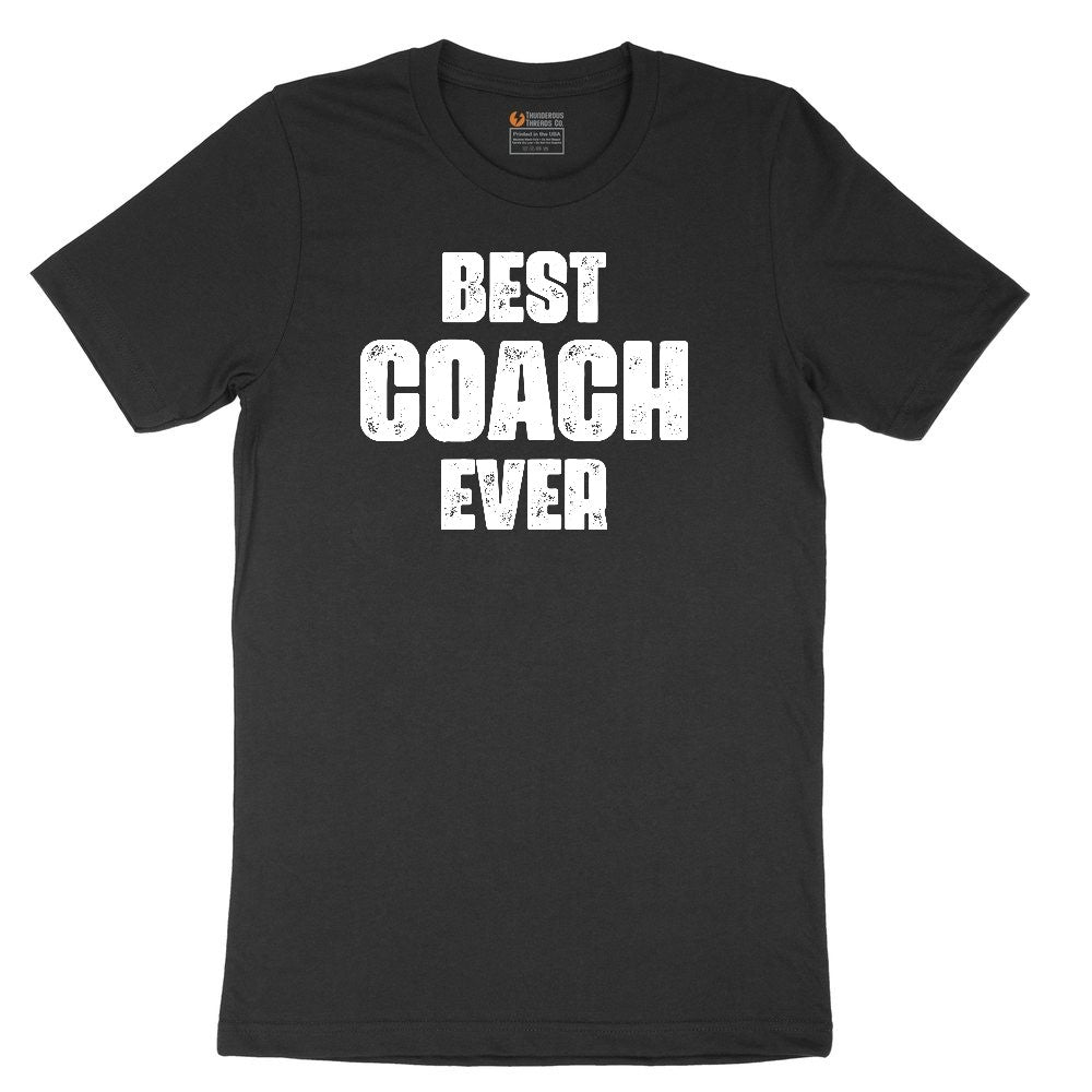 Best Coach Ever Ladies Short Sleeve Tee - Black