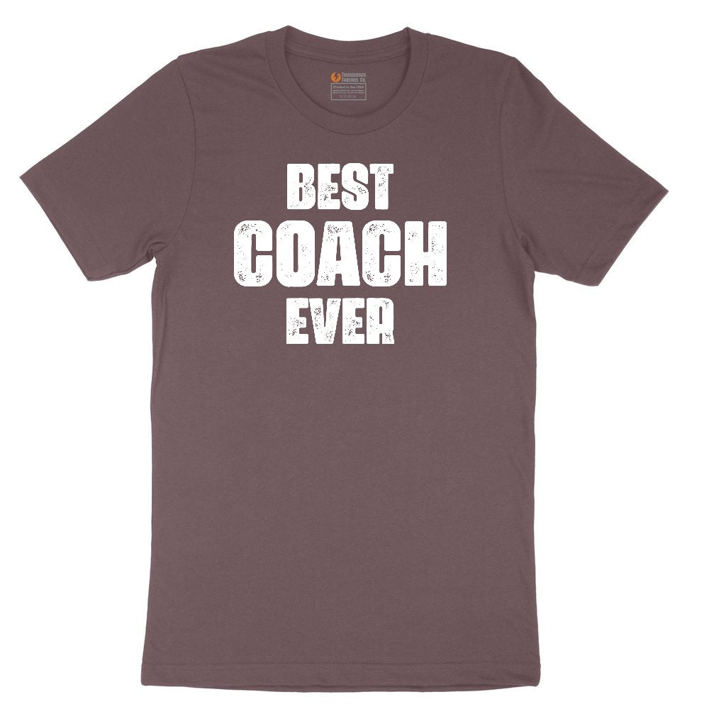 Best Coach Ever Ladies Short Sleeve Tee - Sangria Blackout