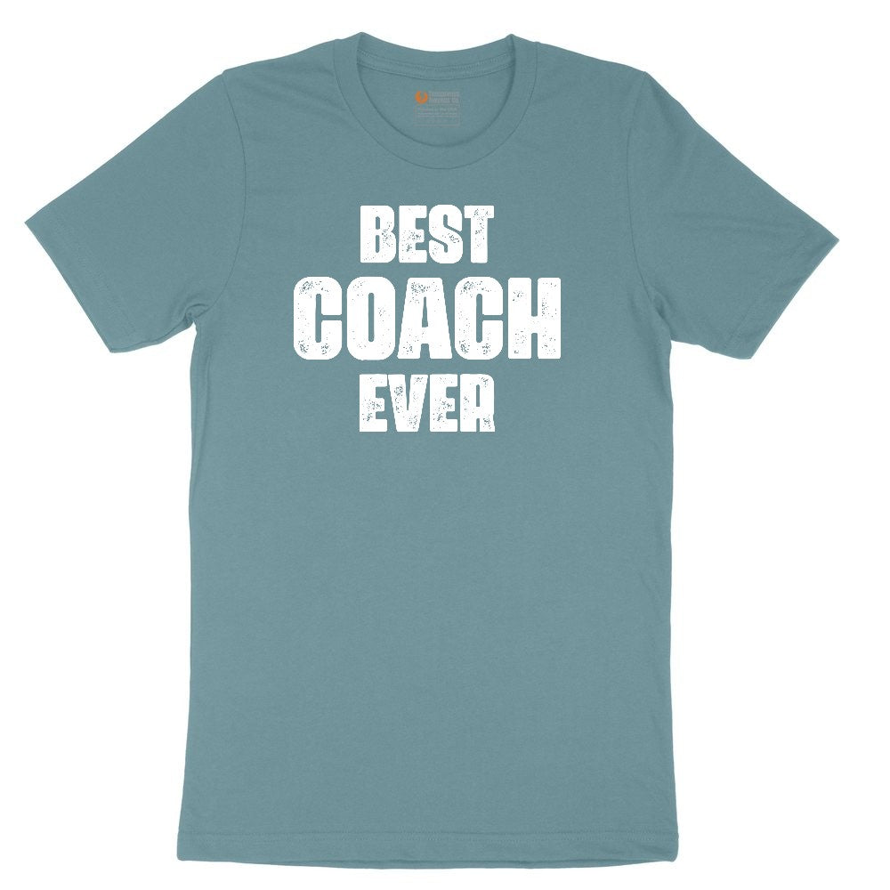 Best Coach Ever Ladies Short Sleeve Tee - Surf Blackout