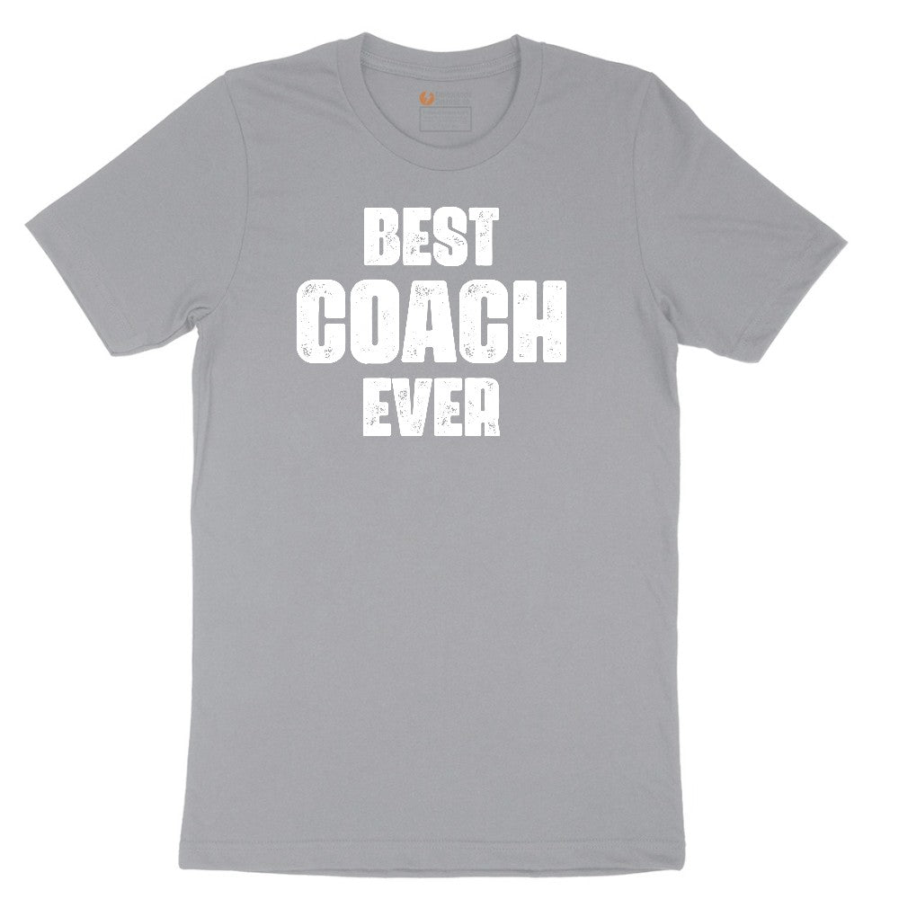 Best Coach Ever Short Sleeve Tee - Athletic Heather Grey