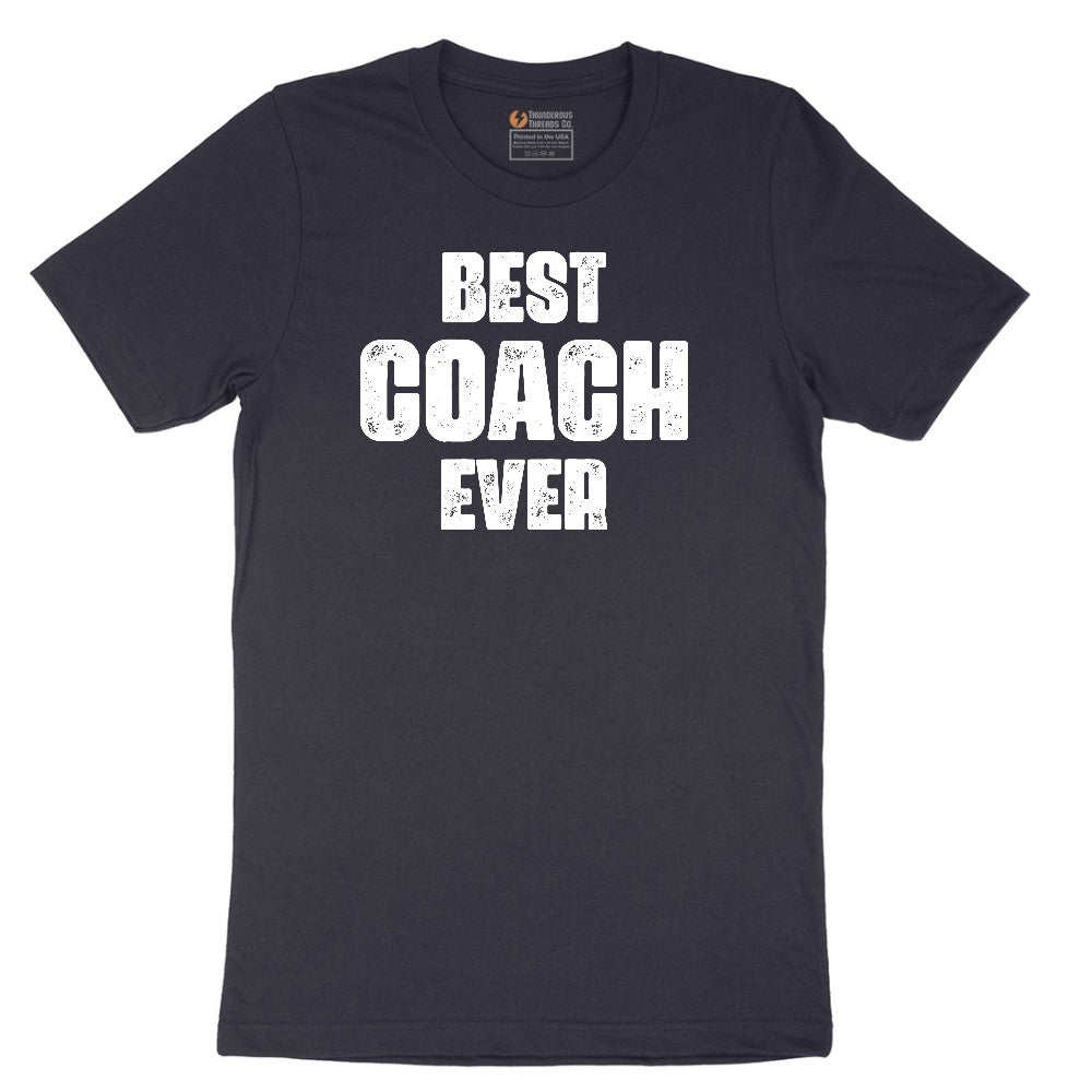 Best Coach Ever Short Sleeve Tee - Deep Navy