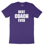 Best Coach Ever Short Sleeve Tee - Team Purple