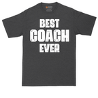 Best Coach Ever tall t-shirt for men in Dark Heather Grey