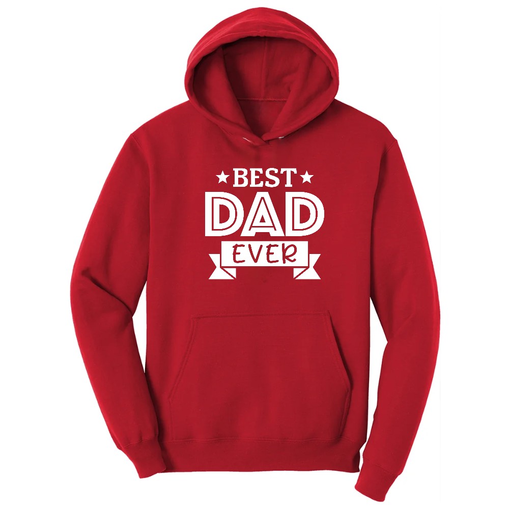 Best Dad Ever Hoodie - Red