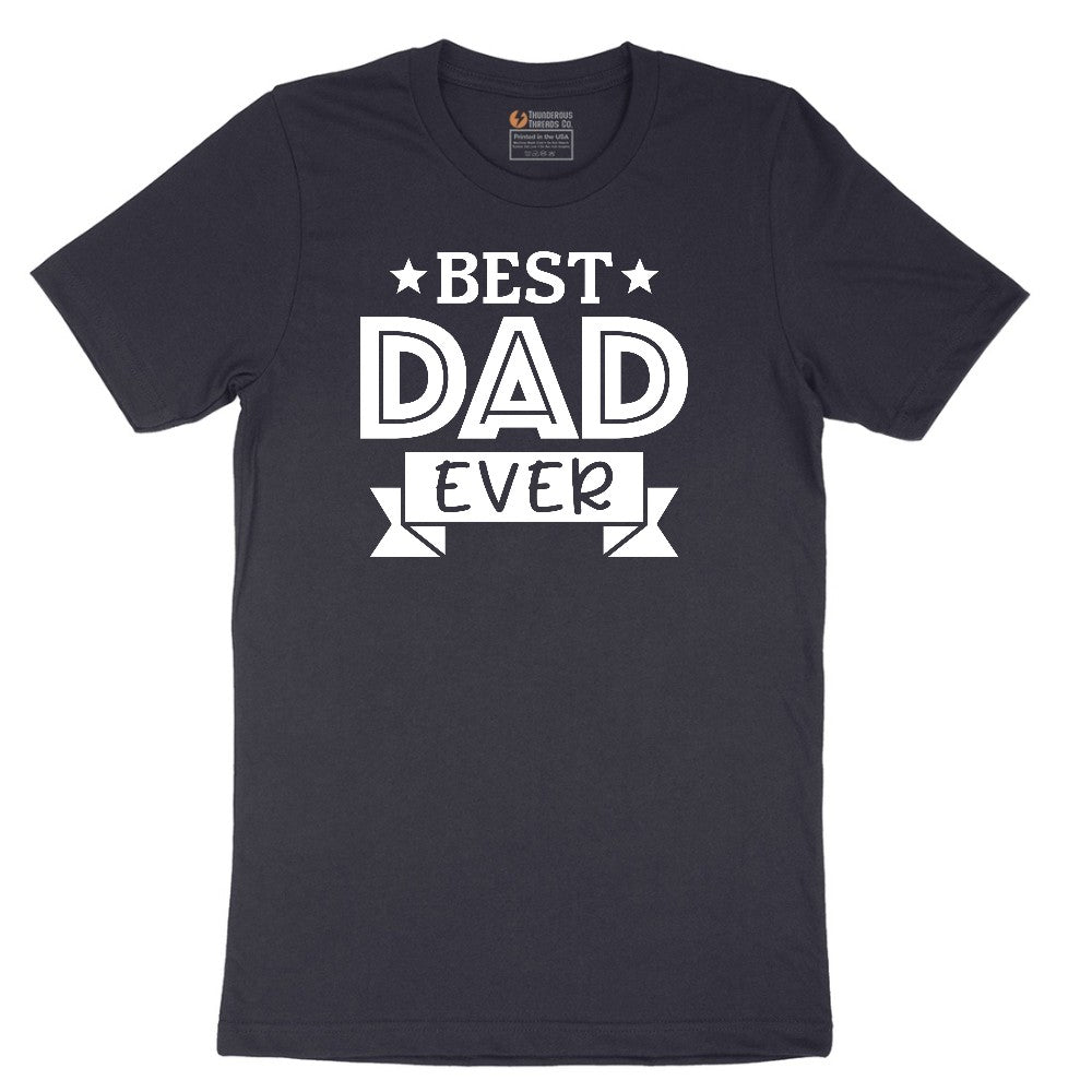 Best Dad Ever Short Sleeve Tee - Deep Navy