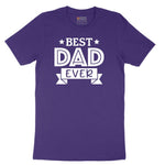 Best Dad Ever Short Sleeve Tee - Team Purple
