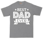 Best Dad Ever tall t-shirt for men in Athletic Heather