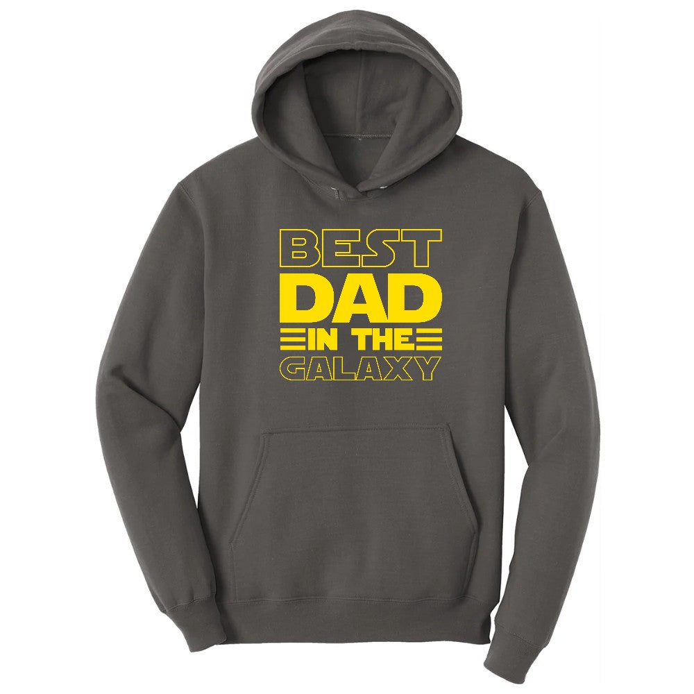 Best Dad in the Galaxy Hoodie - Charcoal