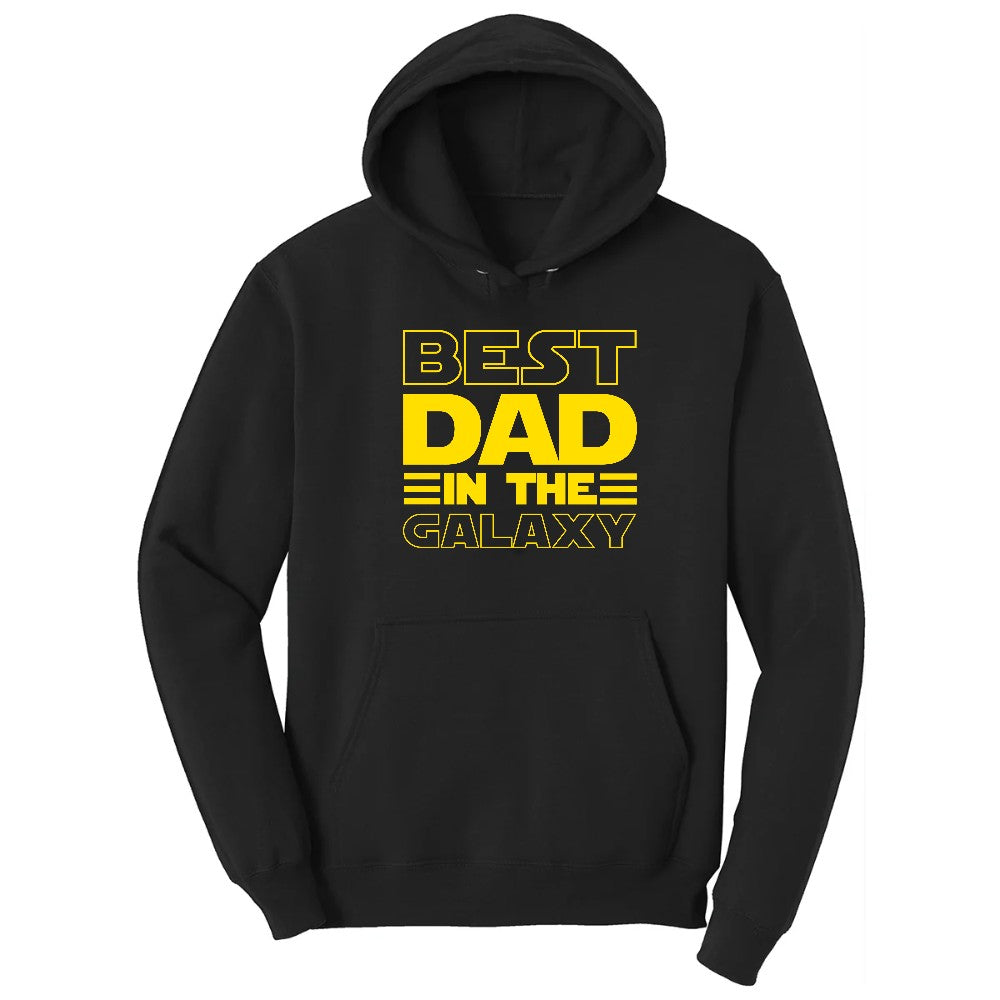 Best Dad in the Galaxy Hoodie - Jet Black