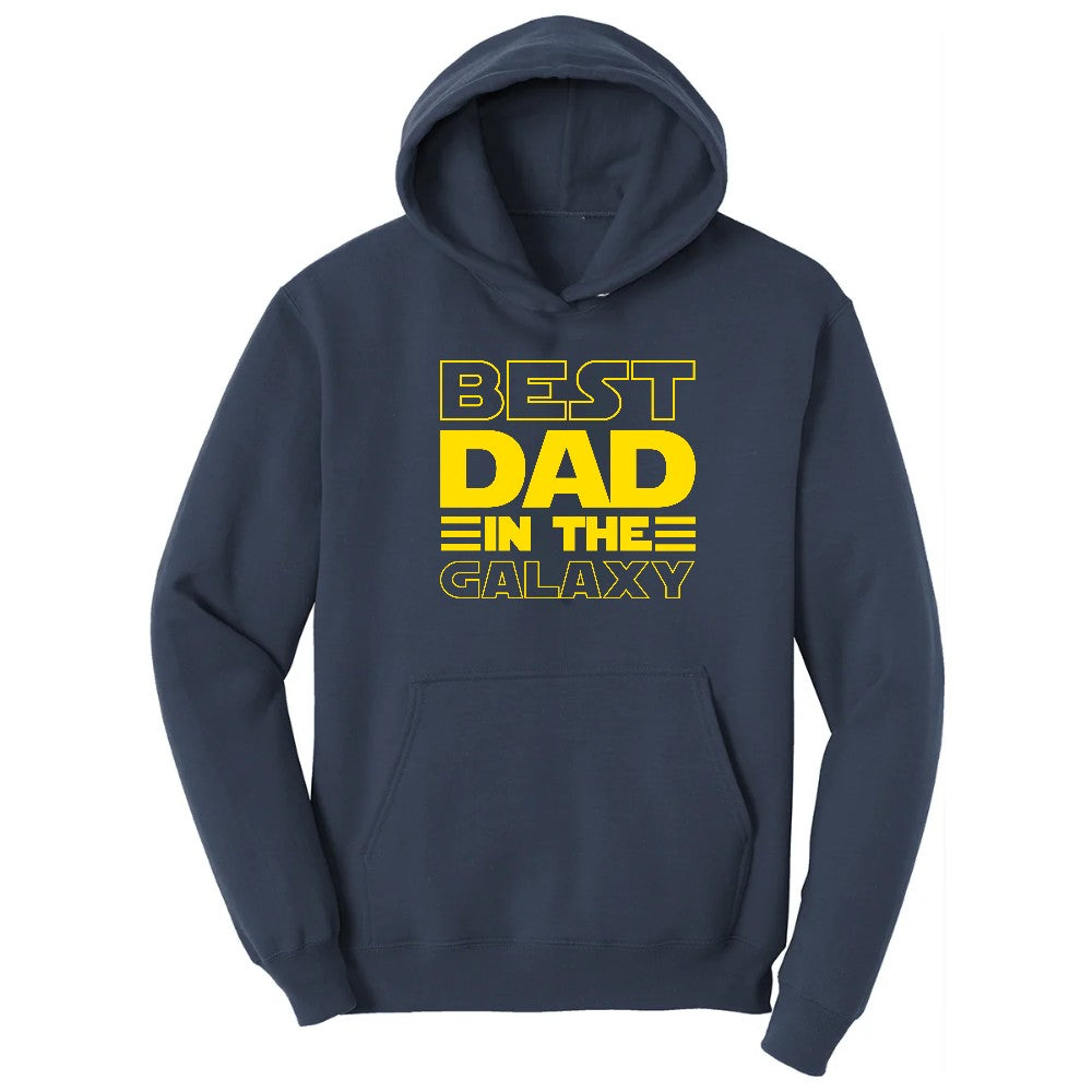 Best Dad in the Galaxy Hoodie - Navy