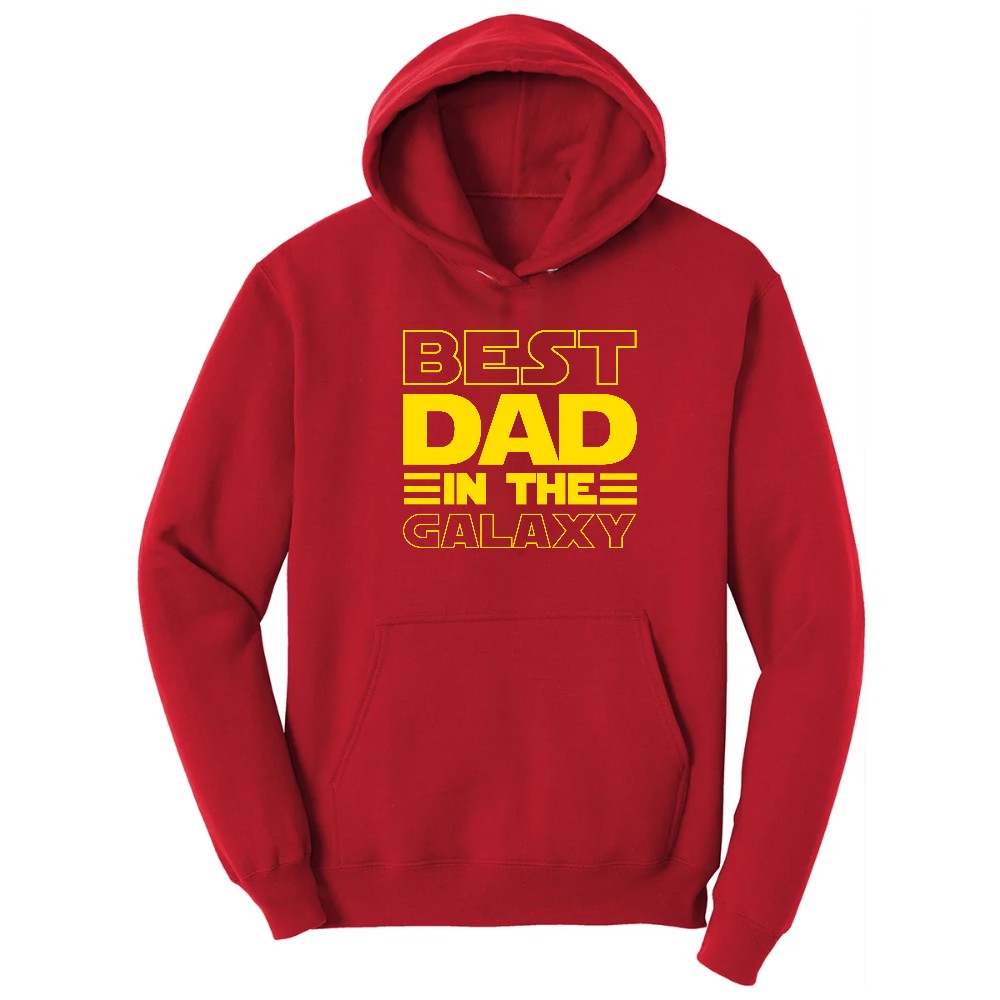 Best Dad in the Galaxy Hoodie - Red