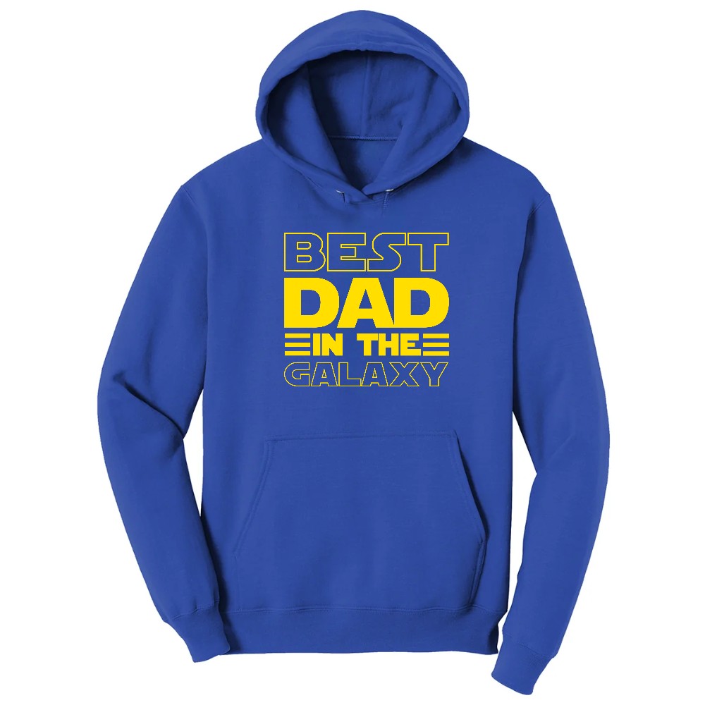 Best Dad in the Galaxy Hoodie - True Royal