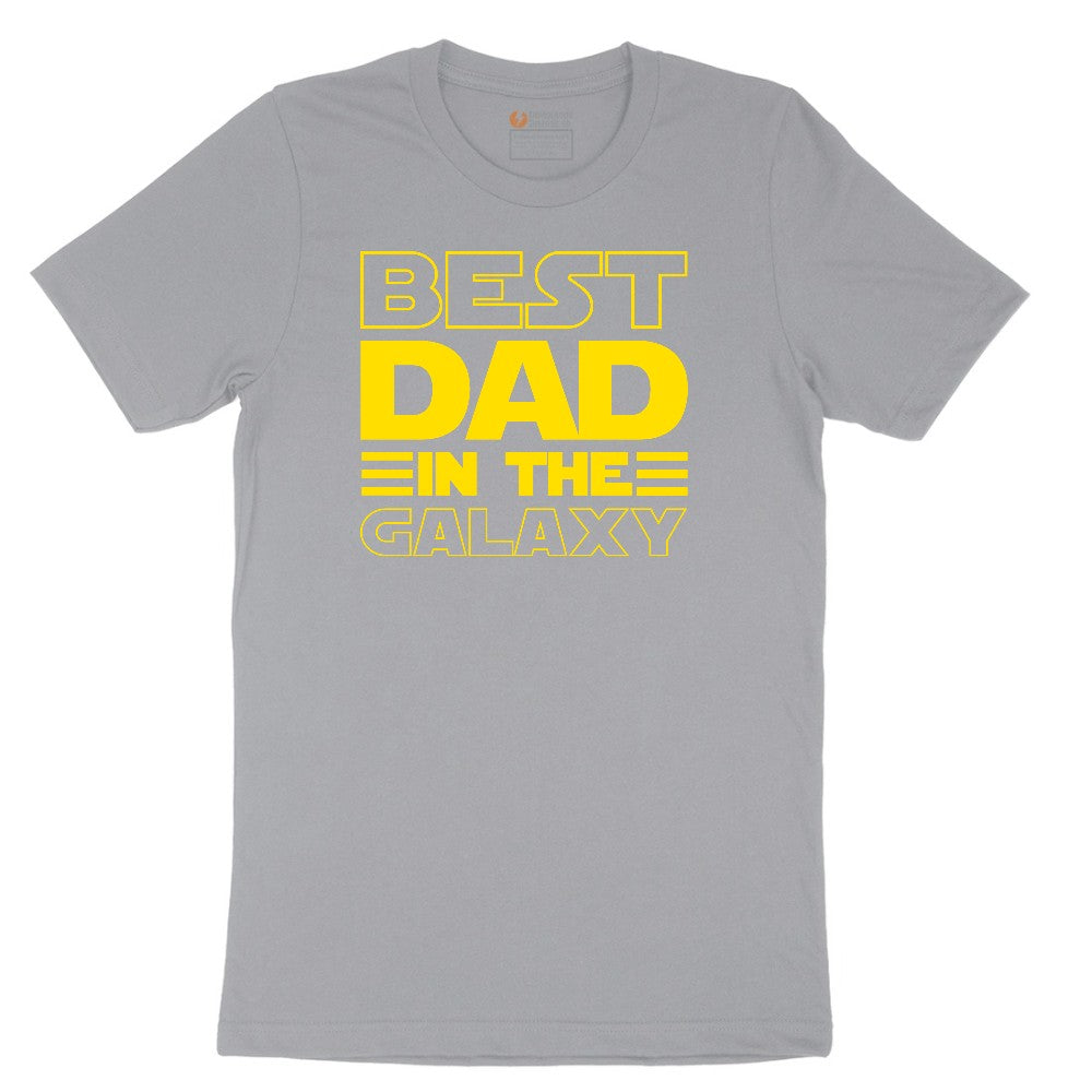 Best Dad in the Galaxy Short Sleeve Tee - Athletic Heather Grey
