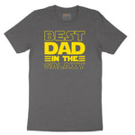 Best Dad in the Galaxy Short Sleeve Tee - Dark Heather Grey