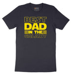 Best Dad in the Galaxy Short Sleeve Tee - Deep Navy