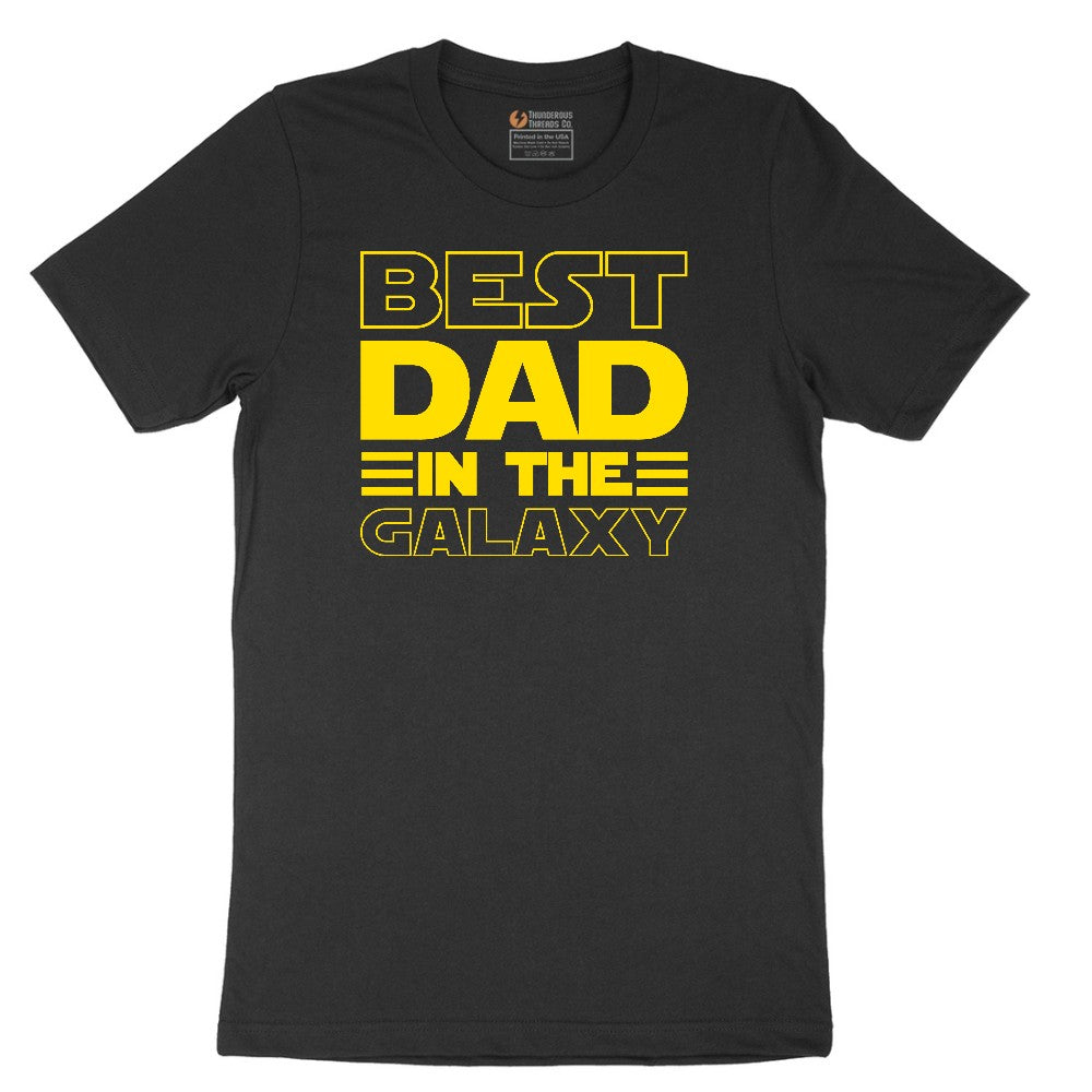 Best Dad in the Galaxy Short Sleeve Tee - Jet Black
