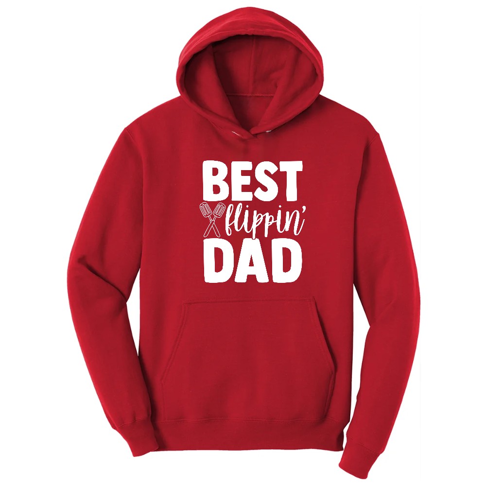 Best Flipping Dad Hoodie - Red