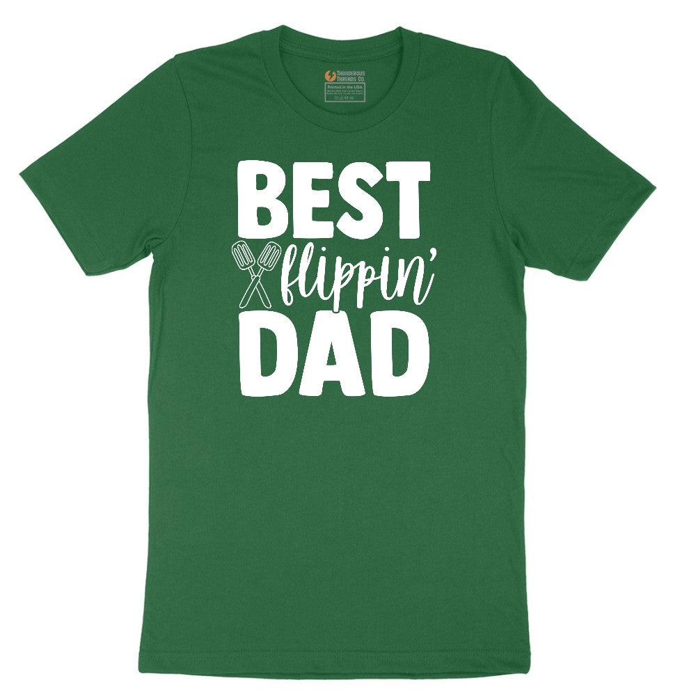 Best Flipping Dad Short Sleeve Tee - Athletic Kelly