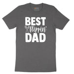Best Flipping Dad Short Sleeve Tee - Dark Heather Grey
