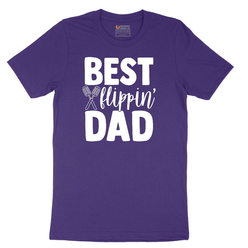 Best Flipping Dad Short Sleeve Tee - Team Purple