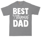 Best Flipping Dad tall t-shirt for men in Athletic Heather