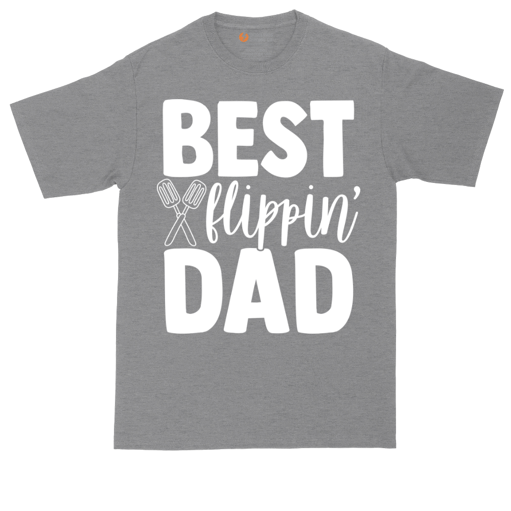 Best Flipping Dad tall t-shirt for men in Athletic Heather
