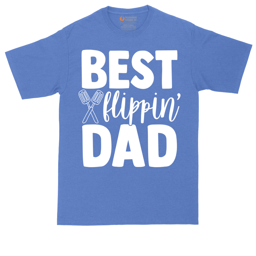 Best Flipping Dad tall t-shirt for men in Heather Royal