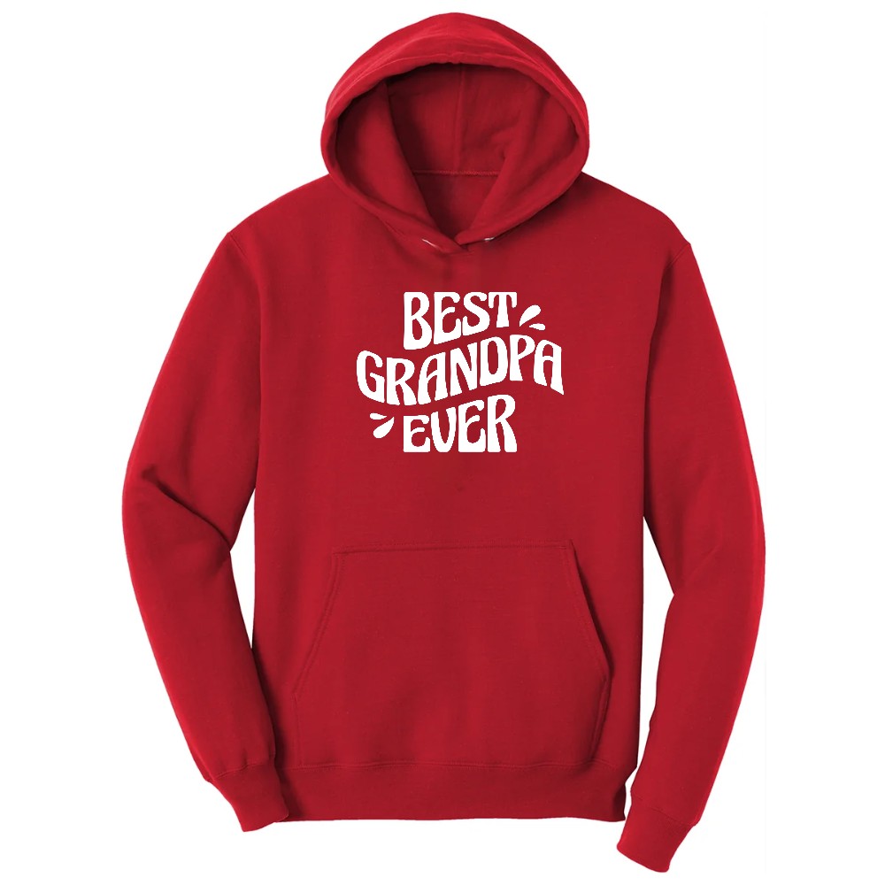 Best Grandpa Ever Hoodie - Red