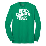 Best Grandpa Ever Long Sleeve Tee - Kelly Green
