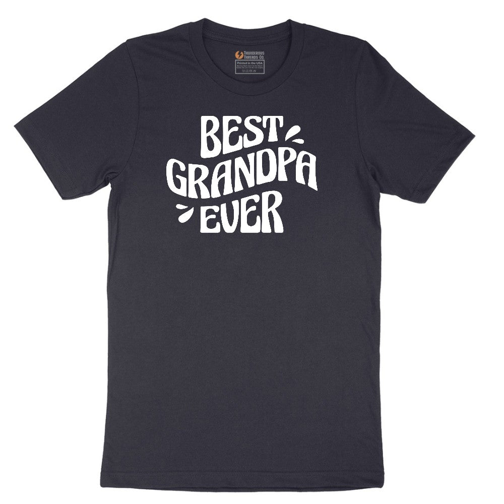 Best Grandpa Ever Short Sleeve Tee - Deep Navy